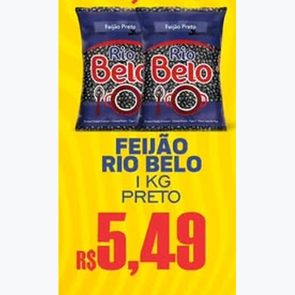 Feijão Preto Rio Belo 1 kg