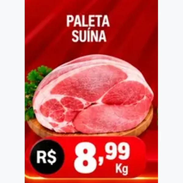 Recorte do encarte de Paleta Suína