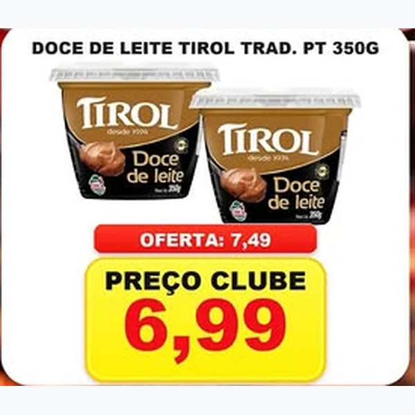 Doce de Leite Tradicional Tirol 350 g