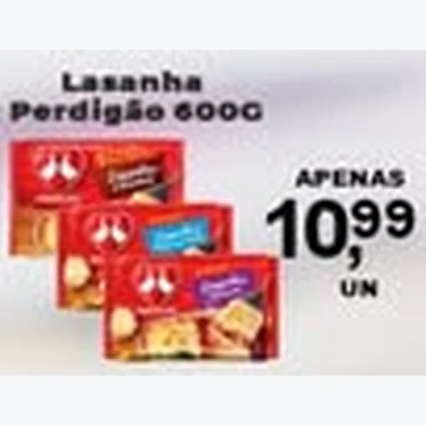 Recorte do encarte de Lasanha Perdigão 600 g
