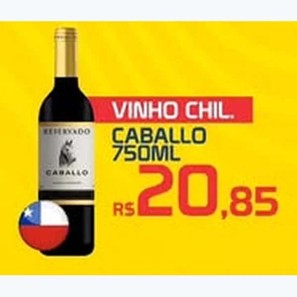 Vinho Chileno Caballo 750 ml