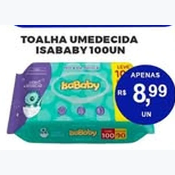 Toalha Umedecida Isababy 100 un