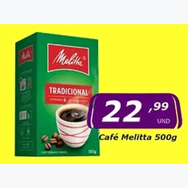 Recorte do encarte de Café Tradicional Melitta 500 g