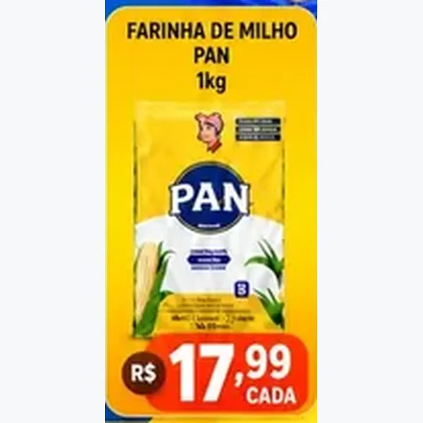 Farinha de Milho Pan 1 kg