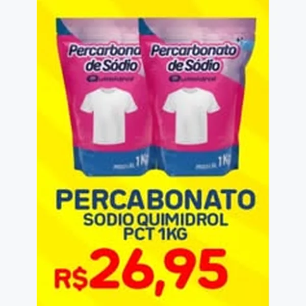 Recorte do encarte de Percarbonato de Sódio Quimidrol 1 kg