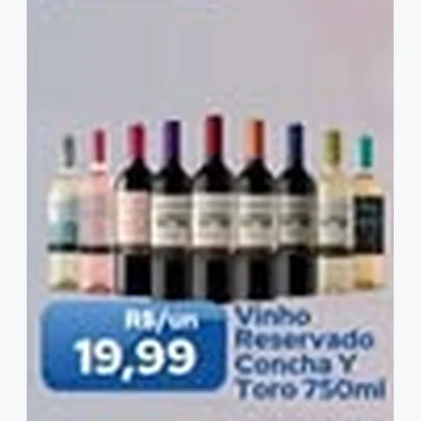 Recorte do encarte de Vinho 750 ml