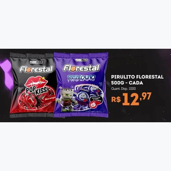 Pirulito Bruxolito Florestal 500 g