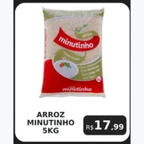 Recorte do encarte de Arroz Minutinho 5 kg