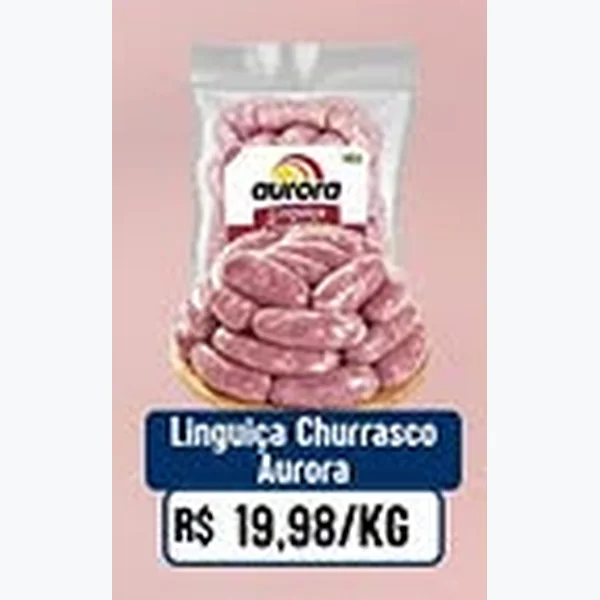 Recorte do encarte de Linguiça Churrasco Aurora