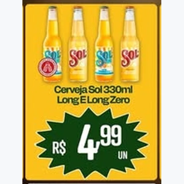 Cerveja Long Neck Sol 330 ml