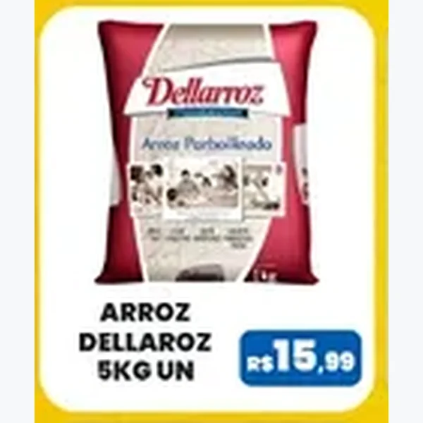 Recorte do encarte de Arroz Dellaroz 5 kg