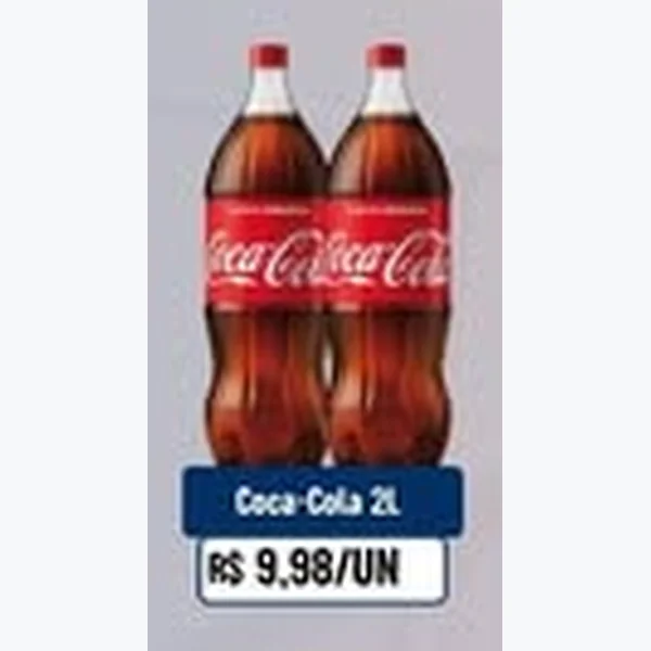 Recorte do encarte de Refrigerante Coca-Cola 2 L
