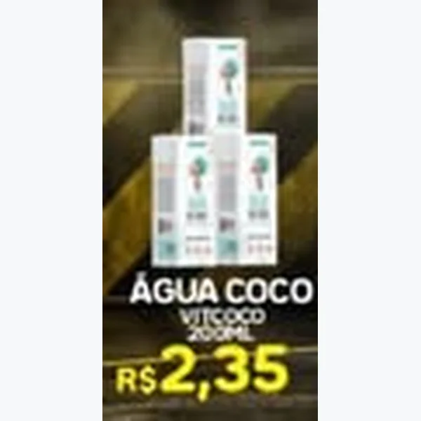 Recorte do encarte de Água de Coco Vitcoco 200 ml