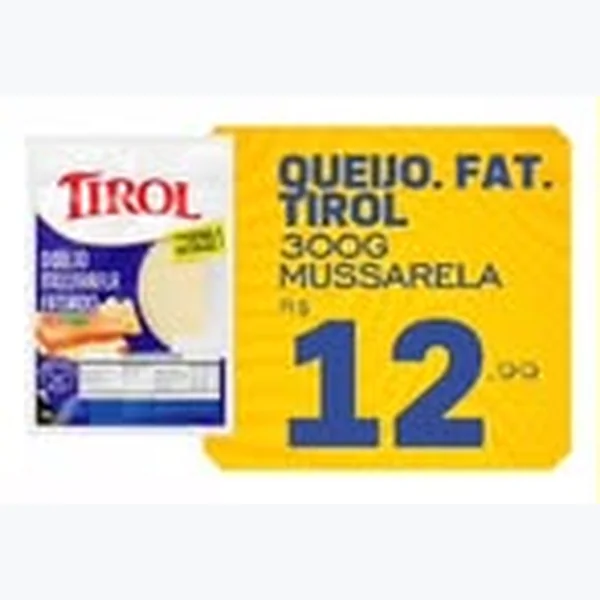 Queijo Mussarela Fatiado Tirol 300 g