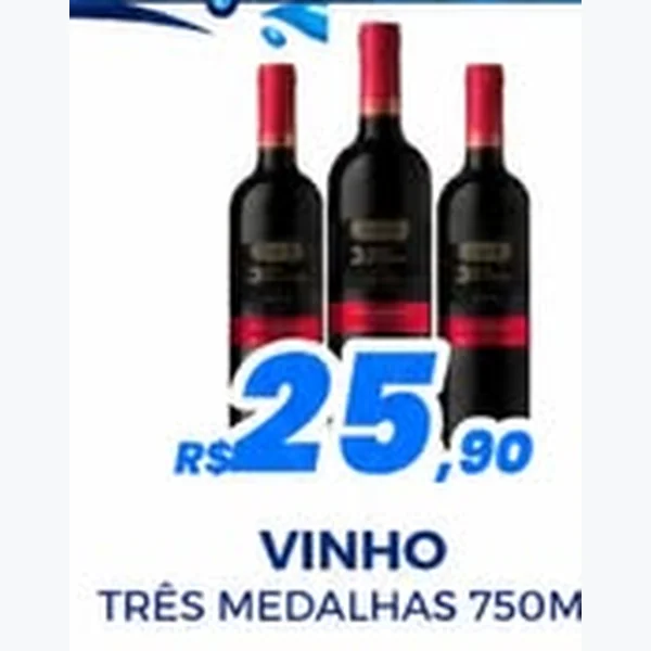 Vinho Três Medalhas 750 ml
