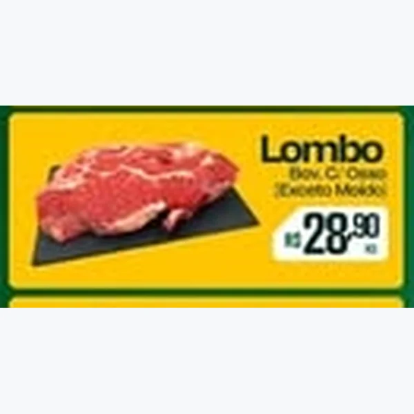 Recorte do encarte de Lombo Bovino com Osso