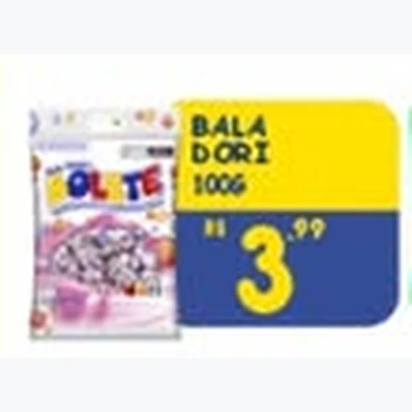 Recorte do encarte de Bala Dori 100 g