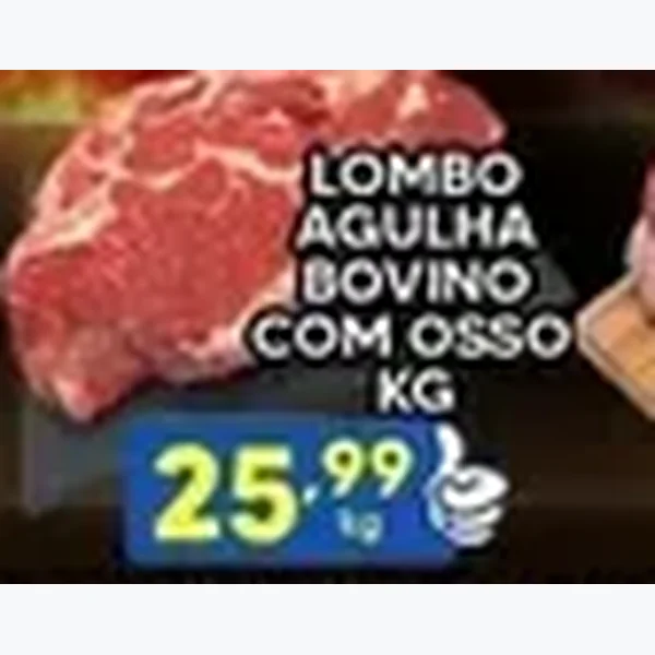 Lombo Agulha Bovino com Osso