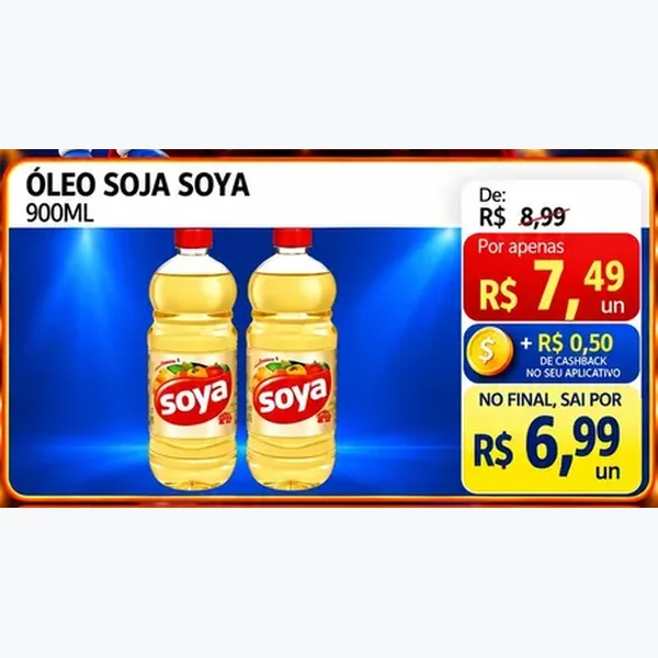 Óleo de Soja Soya 900 ml
