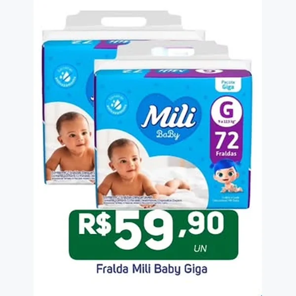Fralda Mili 72 un