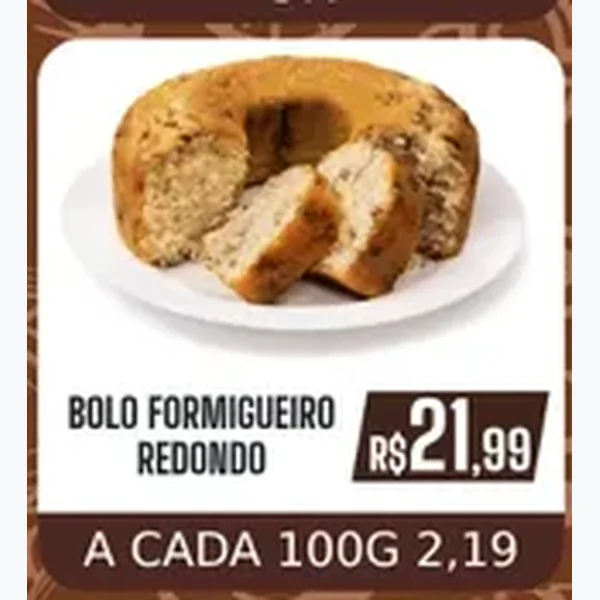 Recorte do encarte de Bolo Formigueiro Redondo