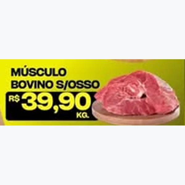 Recorte do encarte de Músculo Bovino S/osso