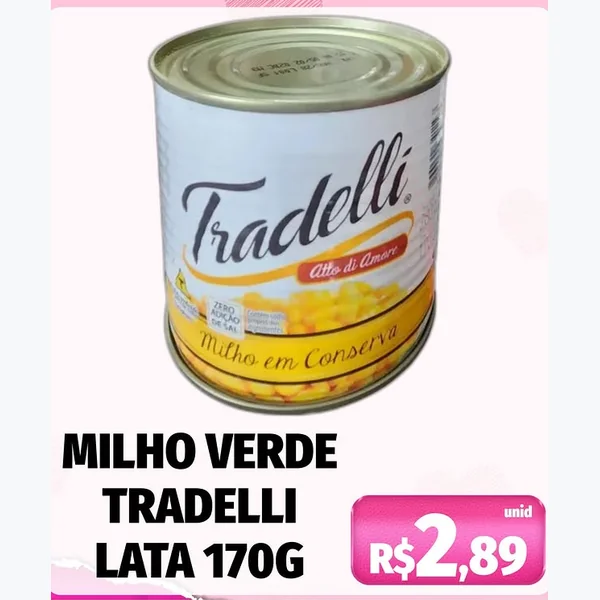 Milho Verde Tradelli 170 g