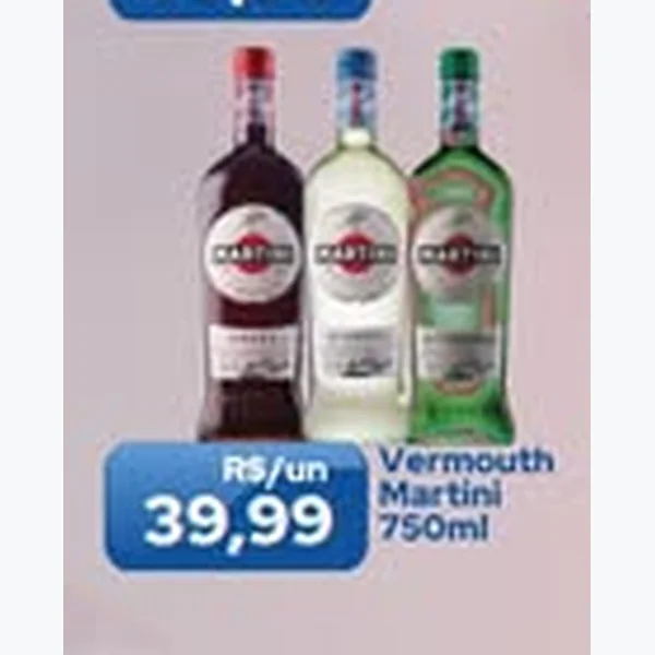 Recorte do encarte de Vermouth Martini 750 ml