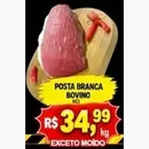 Recorte do encarte de Posta Branca Bovino