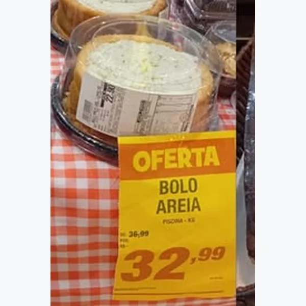 Recorte do encarte de Bolo Areia