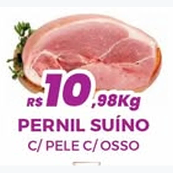 Recorte do encarte de Pernil Suíno com Pele com Osso