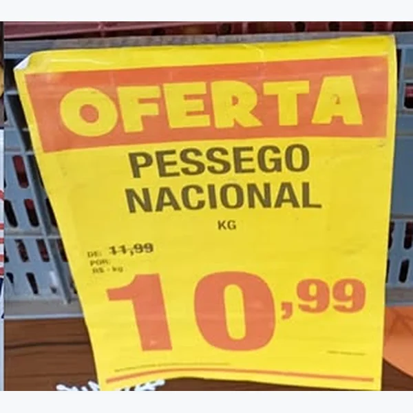 Recorte do encarte de Pêssego Nacional