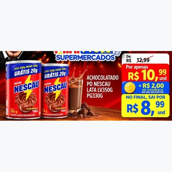 Achocolatado em Pó Nescau 350 g