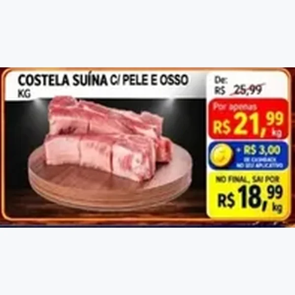 Costela Suína C/ Pele e Osso