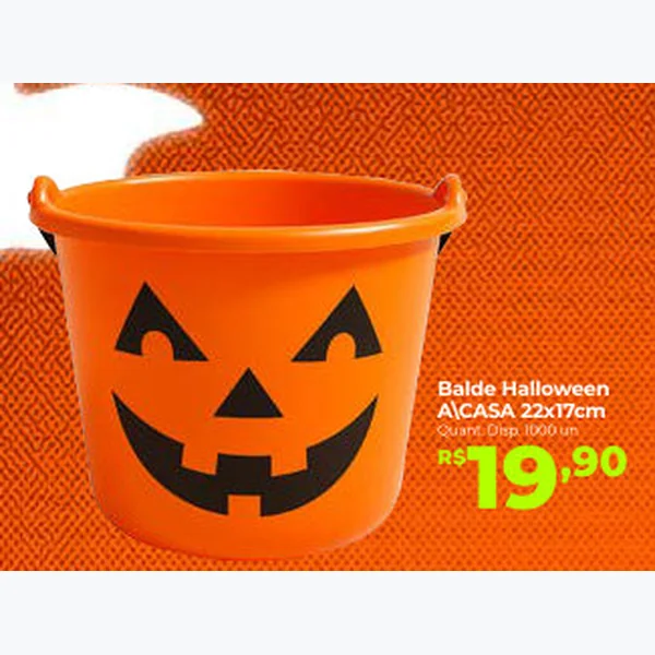Recorte do encarte de Balde Halloween A\CASA 22 un × 17 un