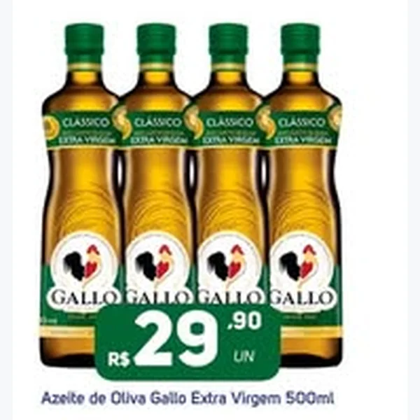 Recorte do encarte de Azeite de Oliva Extra Virgem Gallo 500 ml