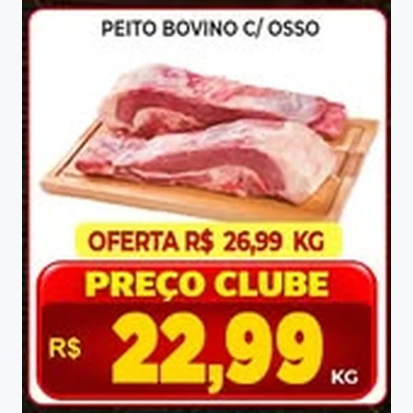 Recorte do encarte de Peito Bovino C/ Osso