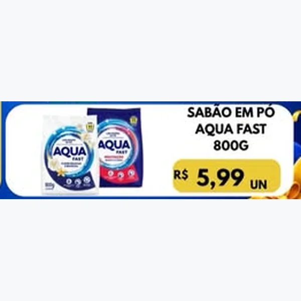 Sabão em Pó Aqua Fast 800 g