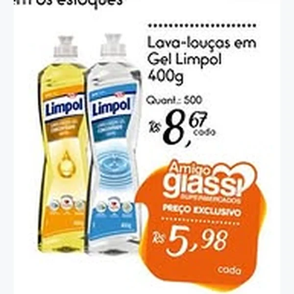Lava-louças em Gel Limpol 400 g
