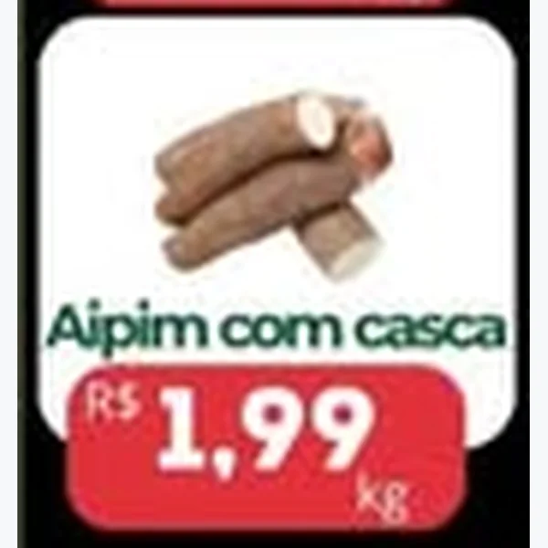Aipim com Casca