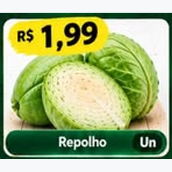 Recorte do encarte de Repolho