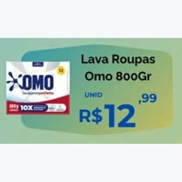Lava Roupas Omo 800 g