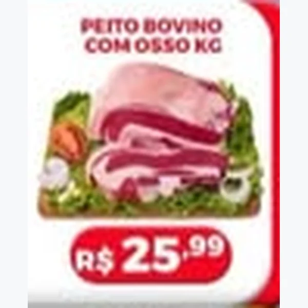 Recorte do encarte de Peito Bovino com Osso