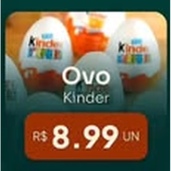 Recorte do encarte de Ovos de galinha Kinder
