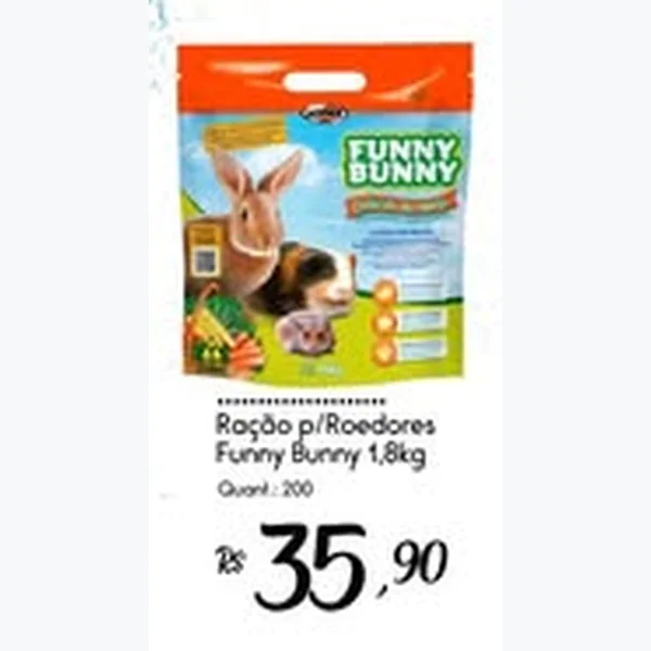 Ração para Roedores Funny Bunny 1,8 kg