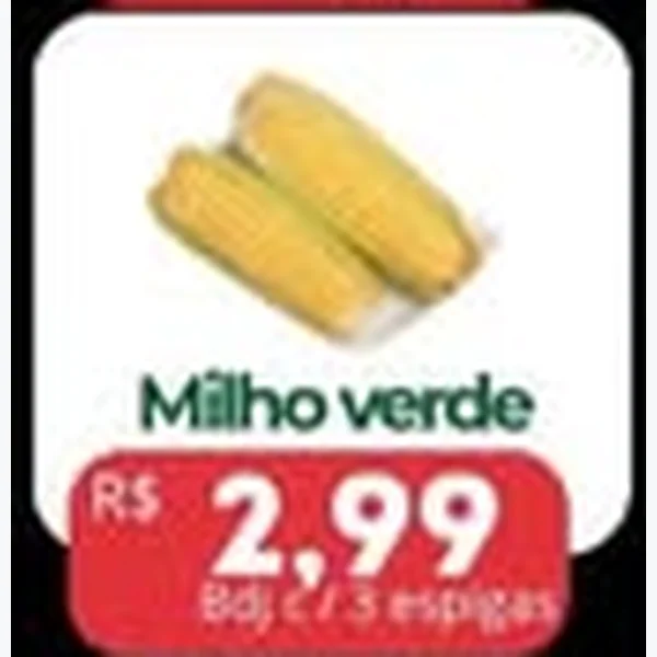Recorte do encarte de Milho Verde 3 un