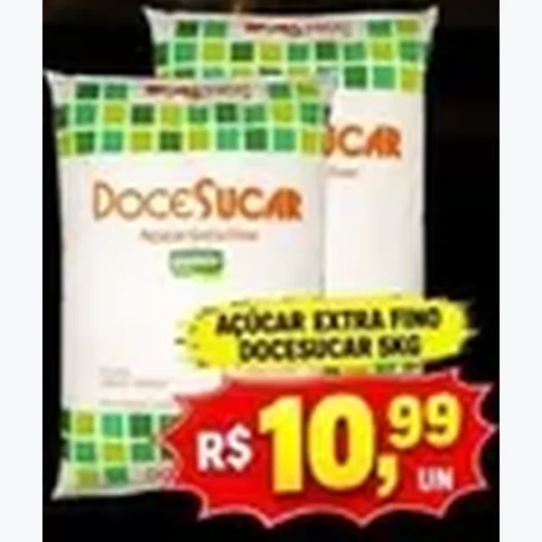 Açúcar Extra Fino Doceçúcar 5 kg