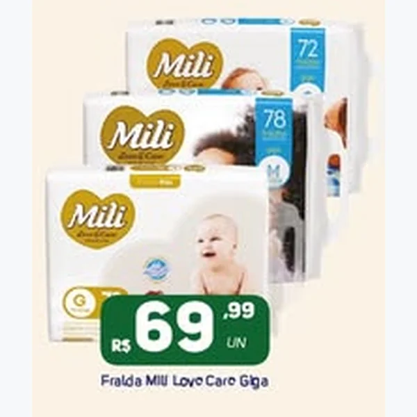 Fralda Love Care Giga Mili