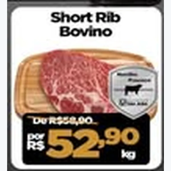 Recorte do encarte de Short Rib Bovino