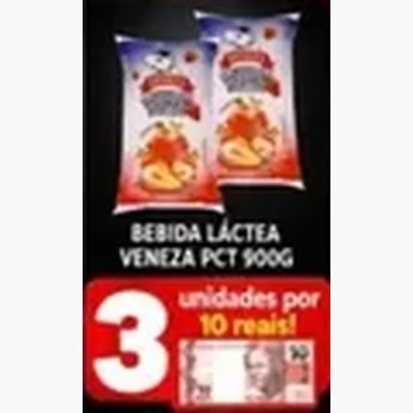Recorte do encarte de Bebida Láctea Veneza 900 g